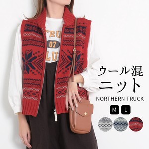 Sweater/Knitwear Knitted Vest Sweater Vest Nordic Pattern