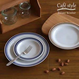 【カフェスタイル】プレート　3サイズ・全4色　小皿・中皿・大皿