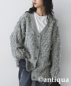 Antiqua Cardigan Tops Cardigan Sweater Knit Cardigan Ladies' Autumn/Winter