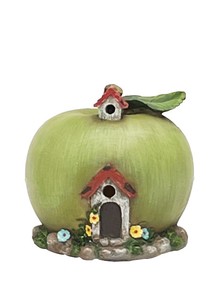 リンゴハウスS(グリーン）15331【りんご】オブジェ ガーデニング 置物　林檎