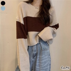 印象的な配色ツートンカラーセーター☆ EH1023
