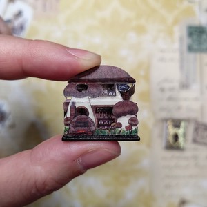 Potter’S house 陶芸家さんのおうち 豆本ドールハウス手作りキット DIY KIT