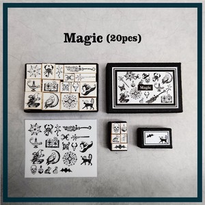 DIY KIT Miniature Stamp set  [Magic] 小さなスタンプセット「魔法」 手作りキット はんこ
