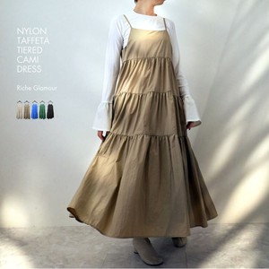 Casual Dress Nylon Taffeta One-piece Dress Tiered