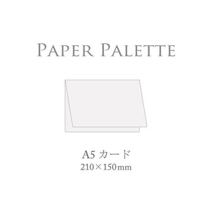 PAPER PALETTE(ペーパーパレット)　A5カード　波光　白　100枚　1347682