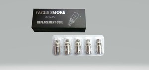 電子タバコ　イーグルスモーク 交換用別売コイル　EAGLE SMOKE iFree25 1.0Ωコイル 5P　90190200