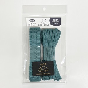 抗菌ヒモテープセット　uni_9　入園入学　レシピ付き　カバンテープ　巾着のひも　織ネーム　日本製