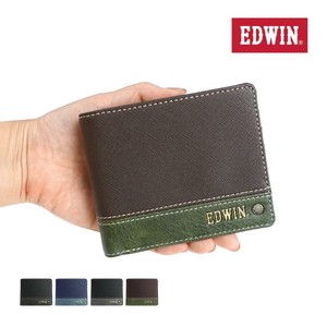 エドウイン EDWIN 財布 サイフ 二つ折財布 メンズ レディース 合成皮革 カード収納 プレゼント