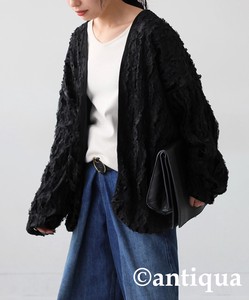 Antiqua Cardigan Long Sleeves Tops Cardigan Sweater Velour Ladies' Autumn/Winter