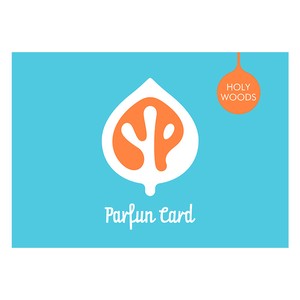 名刺が香る Parfun Card （ パルファンカード ）〔 HOLY WOODS 〕（カード5枚＋ガードケース1枚入り）