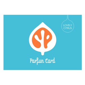 名刺が香る Parfun Card （ パルファンカード ）〔 LOVELY CITRUS 〕（カード5枚＋ガードケース1枚入り）
