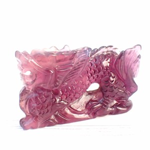 Gemstone Pink Charm against Bad Luck Dragon 10cm
