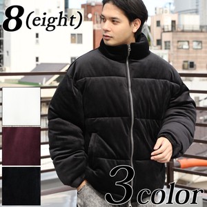 Jacket Cotton Batting Large Silhouette Outerwear Blouson Velour Men's