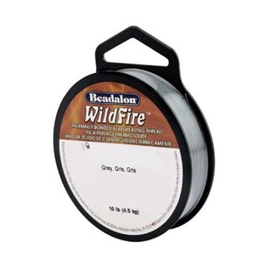 Beadalon(ビーダロン) WildFire (ワイルドファイヤー) ビーズステッチ専用糸 グレー 0.15mm