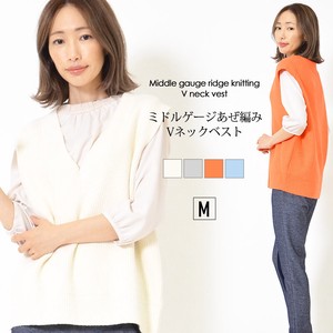 Vest/Gilet Plain Color I-line Vest V-Neck Hand Washable Casual Sweater Vest