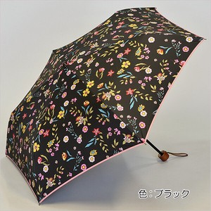 【晴雨兼用傘】50cm簡単開閉ミニ傘　フォルクローレ　ブラックコーティング加工　UVカット　遮光遮熱
