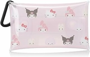 Pouch Pink Sanrio Characters Clear