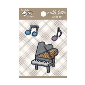 Patch/Applique Piano Music Music Note Musical Instrument Patch Milk
