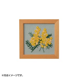 刺繍キット 小さな花のフレーム ミモザ 853