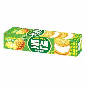 ロッテサンド パイナップル味105g サンドビスケット LOTTE クッキー 韓国お菓子