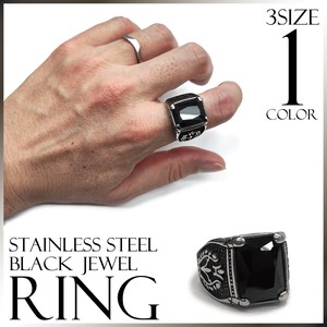 Stainless-Steel-Based Ring Stainless Steel black Men's 2023 New