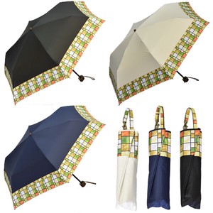 【晴雨兼用傘】50cm簡単開閉ミニ傘　ラティス　ブラックコーティング加工　UVカット　遮光遮熱