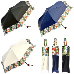 【晴雨兼用傘】50cm簡単開閉ミニ傘　シェイプドグラス　ブラックコーティング加工　UVカット　遮光遮熱