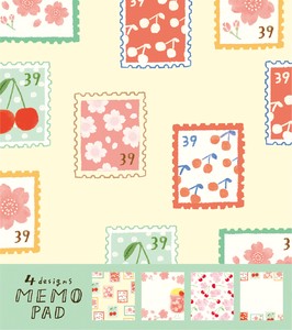 Furukawa Shiko Memo Pad 4-Design Memo Pad Sakura Fruits