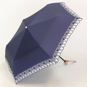 【晴雨兼用傘】50cm簡単開閉ミニ傘　オーガンジーレース　カラーコーティング　UVカット　遮光遮熱