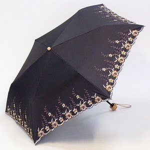 【晴雨兼用傘】50cm簡単開閉ミニ傘　ローズチュール　BKコーティング　UVカット　遮光遮熱