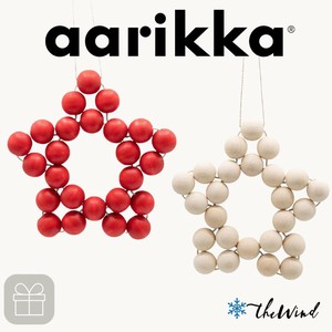 aarikka おほしさまの木製 オーナメント 星【全2色】（フィンランド・輸入・北欧 インテリア 雑貨）
