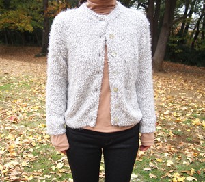 Sweater/Knitwear Stretch Feather Cardigan Sweater Autumn/Winter 2023