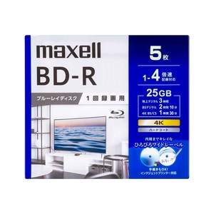 【特価ONK20231104】MAXELL BD-R BRV25WPG.5S