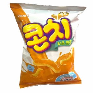 クラウン コーンチチーズクリーム 66g 韓国お菓子 韓国チーズ味スナック