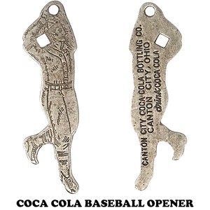 Can Opener/Corkscrew Coca-Cola baseball bottle coca cola