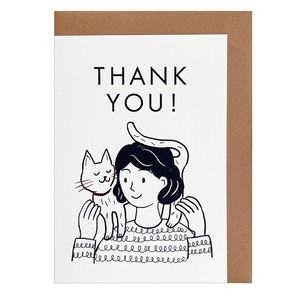 Greeting Card Red Mini Cat