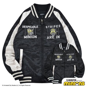 Jacket Minions Sukajan Jacket MINION Outerwear Unisex Ladies' Men's