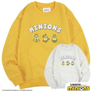 Kids' Zipperless Hoodie Minions Pudding Sweatshirt MINION Brushed Lining Kids