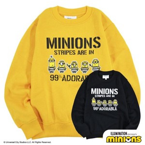 Kids' Zipperless Hoodie Minions Sweatshirt MINION Brushed Lining Printed Kids