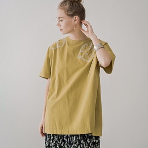 Button Shirt/Blouse Side Slit Cotton Linen 2024 Spring/Summer