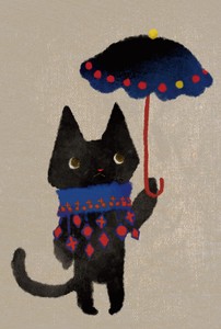 Postcard Cat Umbrella
