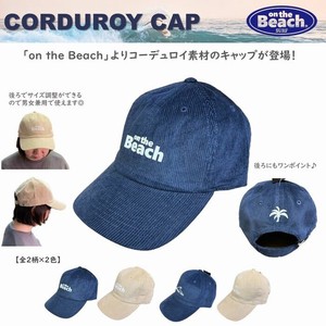 on the Beach 【 コーデュロイキャップ 】帽子 キャップ 全2柄×2色 OTB-CD1,2