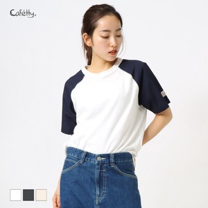 【2024春夏新作】ラグランコンビTシャツ Cafetty/CF6117