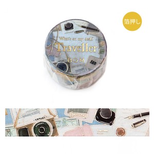 BGM Pre-order Washi Tape Washi Tape Foil Stamping What's on my desk? Series /Traveler