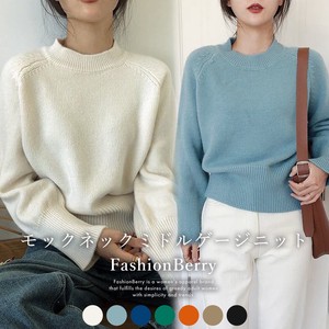 Sweater/Knitwear Tops Mock Neck Ladies' 【2024NEW】