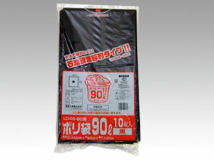 LDゴミ袋 福助工業 ポリ袋(ゴミ袋) LD45-90 黒 10枚入