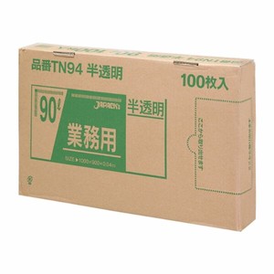 箱入ゴミ袋 ジャパックス TN94 強力ゴミ袋 BOX 90L 半透明 100枚
