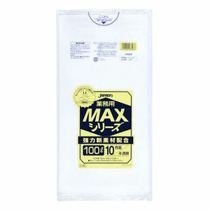 大容量ゴミ袋 ジャパックス S100 MAX 100L 半透明 10枚