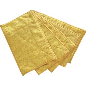 トラスコ中山 TRUSCO マイクロファイバーカラー雑巾 5枚入 黄