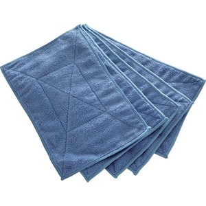 トラスコ中山 TRUSCO マイクロファイバーカラー雑巾 5枚入 青